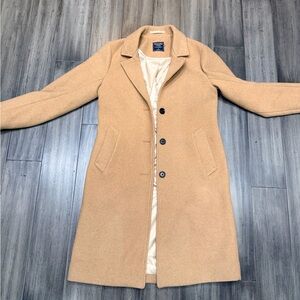 Abercrombie and Fitch wool camel trench coat size S women